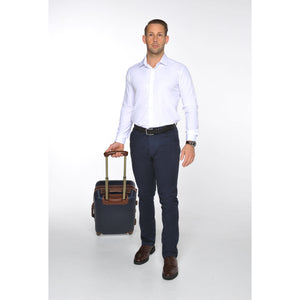 Navy Travel Light Chino Pants - The Stretch Suit