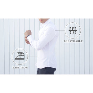 White Super Stretch Shirt - The Stretch Suit